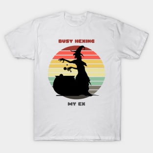 Sunset Witch / Busy Hexing My Ex T-Shirt